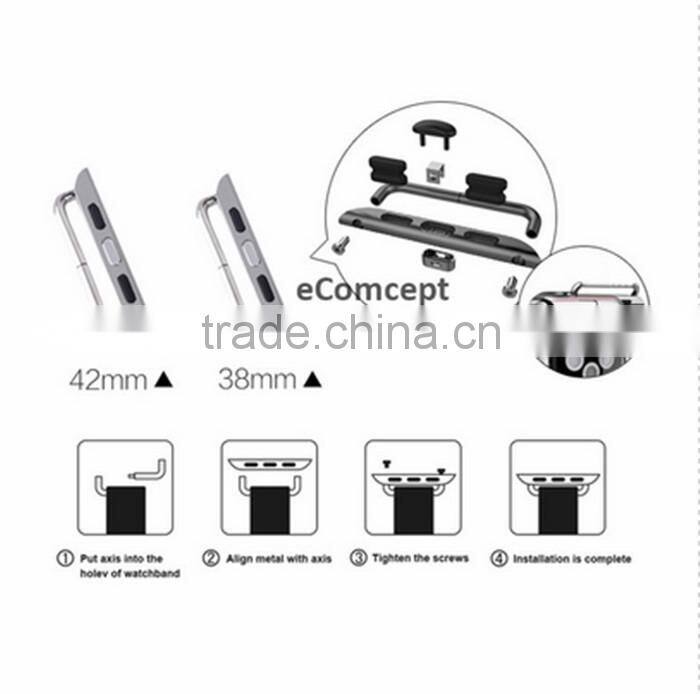 Stainless Steel Connector For Apple Watch Metal Adapter For Iwatch
