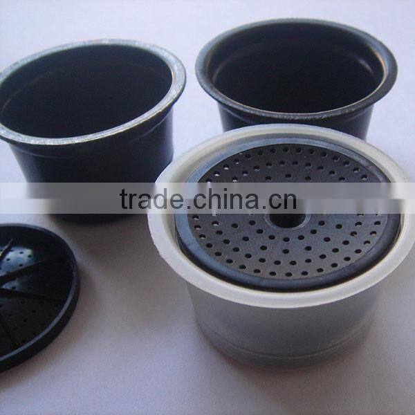 Hot sale empty Lavazza small plastic coffee capsule, factory price