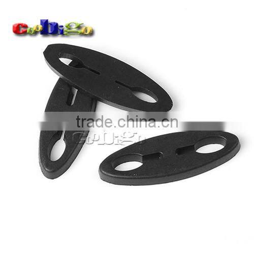 1/8"(4mm) 2 Holes Flat Soft Sliding Pointed Oval Cord Lock Stopper For Shoelace Paracord Backpack #FLS104