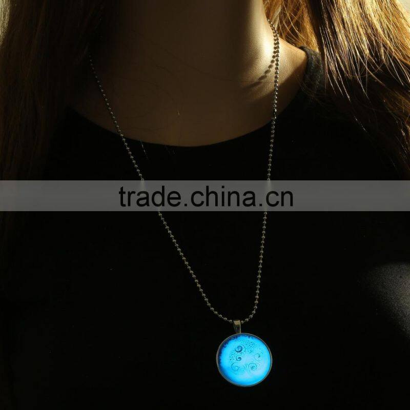 life tree glow necklace glowing in the dark jewelry DIY jewelry