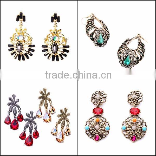 In stock 2016 Fashion Dangle Long Earring New Design Wholesale High quality Jewelry SKC1588