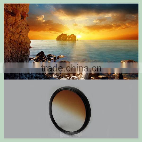 TS-GCF DSLR Camera gradual color filter,gradual brown color filter,Color graduated brown lens filter