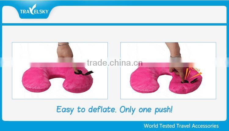 13406 EZ Comfort Inflatable Travel Message Neck Pillow