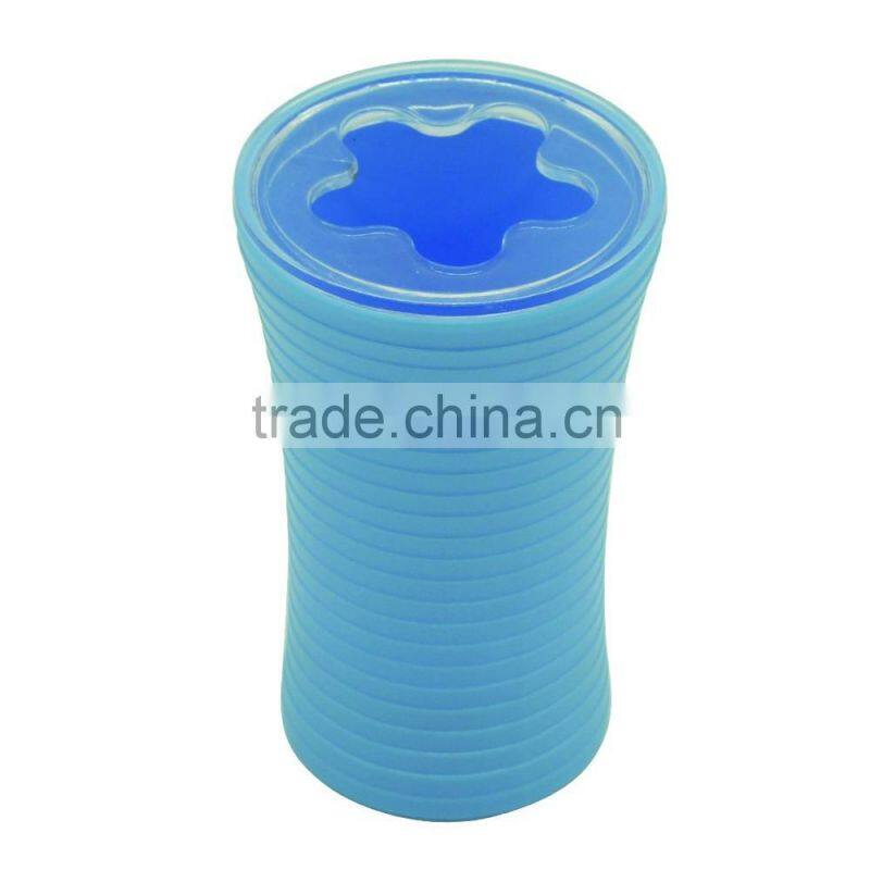 plastic bathroom accessory toothbrush holder with cover
