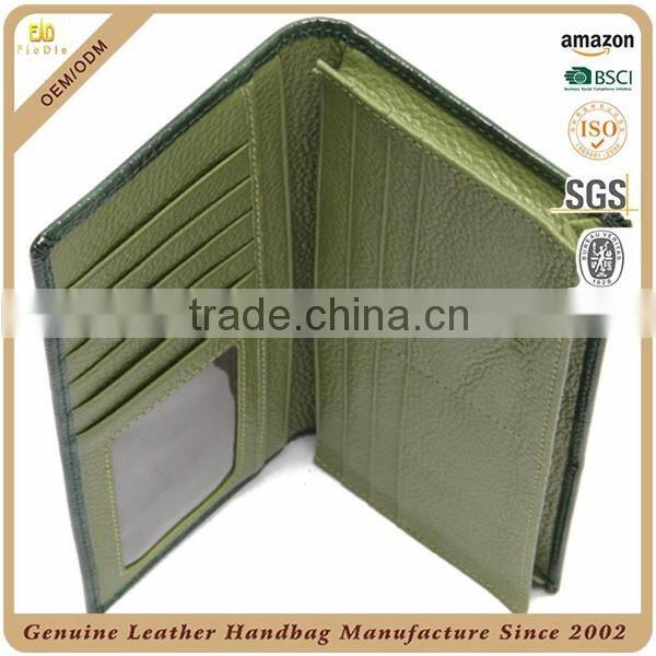 CW5401-001 Embossed Snake grain Genuine Leather Vintage Casual Style bi-fold lady Long purse/ Wallet