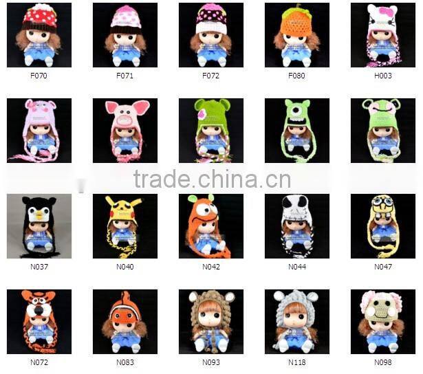 knitted newborn baby monkey earflap hat crochet baby beanie pattern animal hat