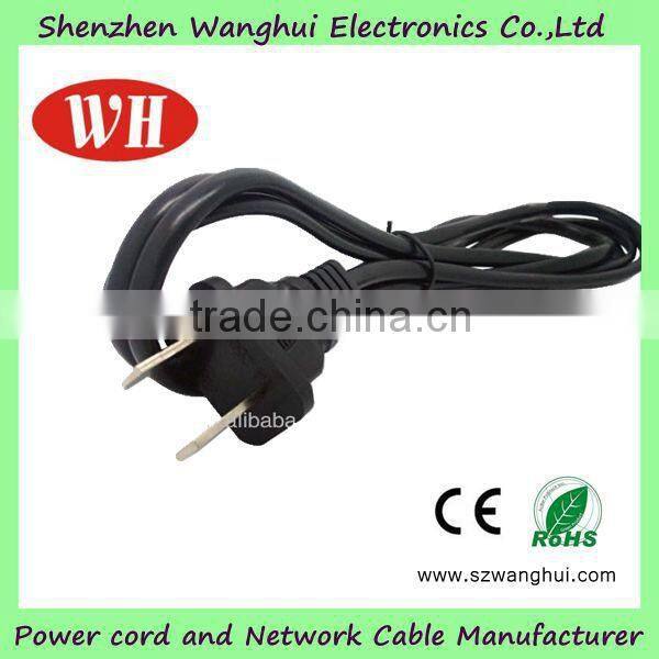 Black 3 Pin Rubber Australia Power Cord for Household Appliance