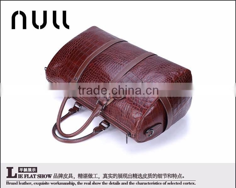 Mens Tote Travel Genuine Leather Oversized Wear-resist Travel Duffle Weekend Bag