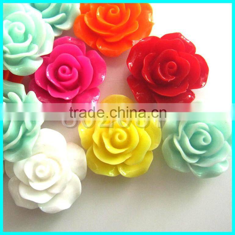 Resin Flower Jewelry Flower Rose Emboss Flower