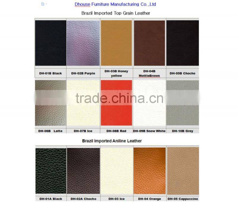 2016 Modern Design Top Grain Leather Sectional Sofa Furniture 8072