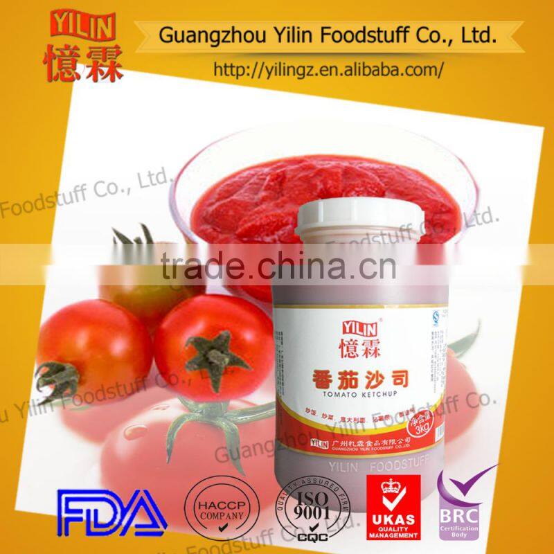 310g squeeze bottle tomato ketchup Yilin brands China