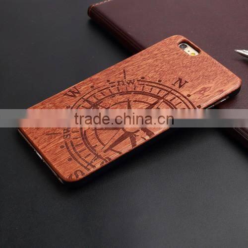 2016 High quality standard leather wood phone case for iphone 6 case