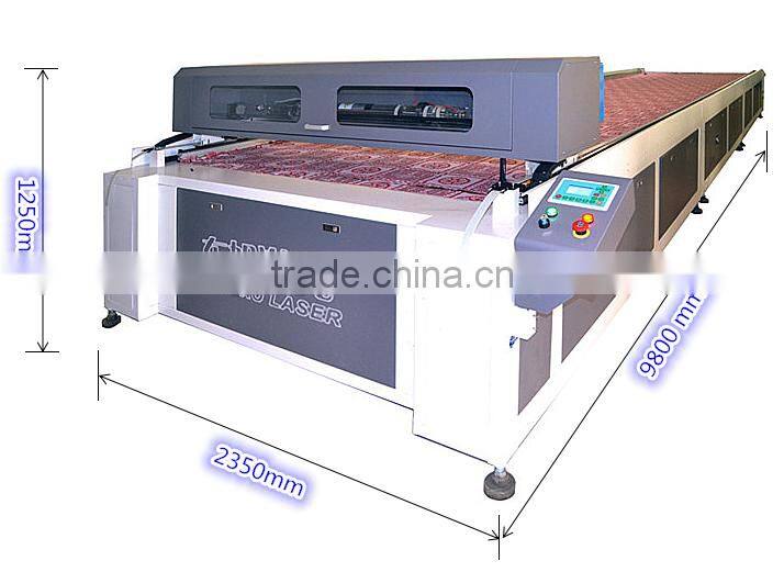 Special design overlength large format co2 laser cutting machine price