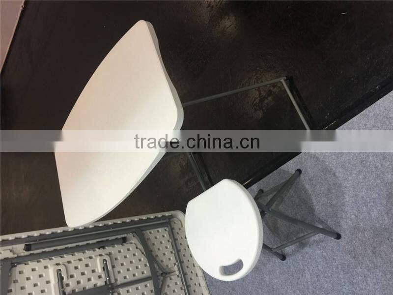 2015 most popular kids folding adjustable blow molding plastic table for dinner use