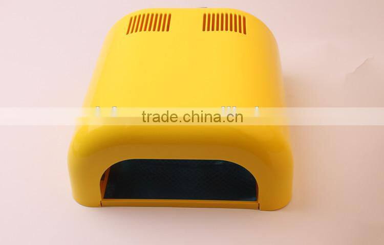 2015 most popular 613 yellow color model 36w nail uv lamp