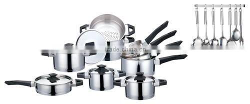 AH3668 23pcs stainless steel cookware set