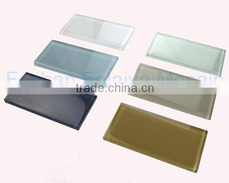 2016 Popular USA Tile 3''x6'' Glass Subway Tile Bathroom Design for Project GL86