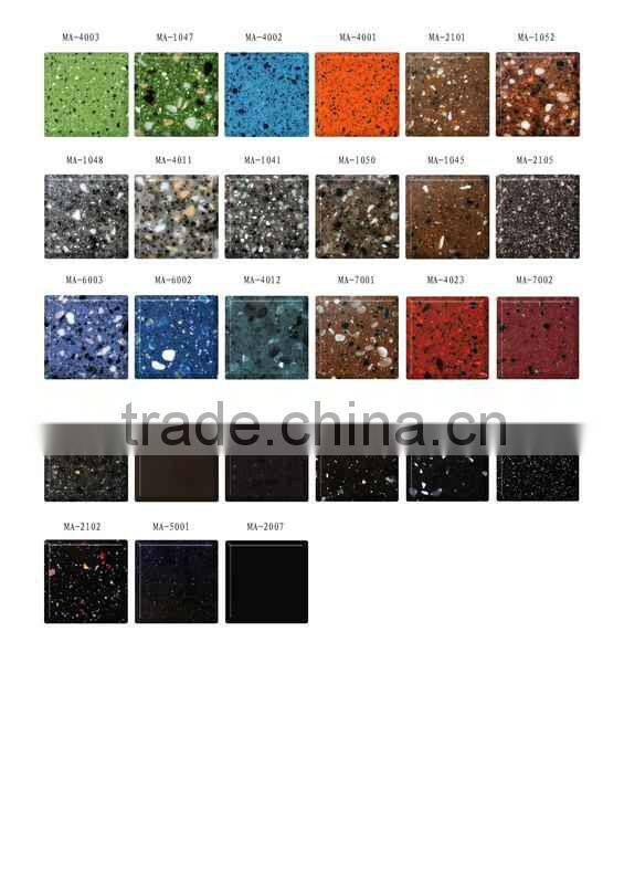 polyester acrylic solid surface/artificial marble sheet