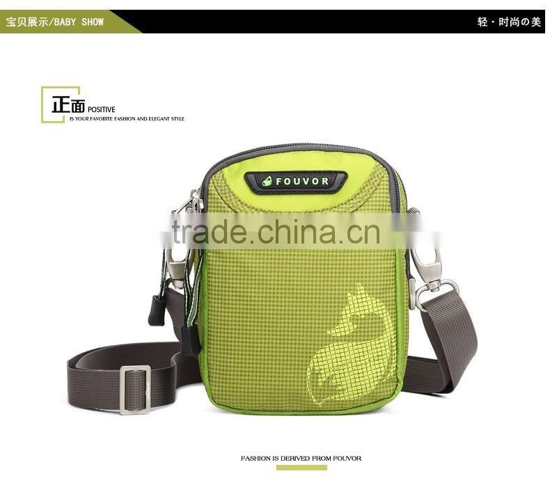 2016 Factory Colorful Custom logo Single Strape Shoulder Messenger Bags for Lady and Men
