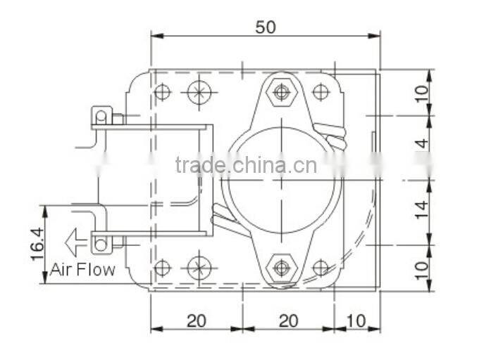 7.5 Inch Cross Flow Fans / 190mm AC Tangential Wheel Fan Diameter 30mm