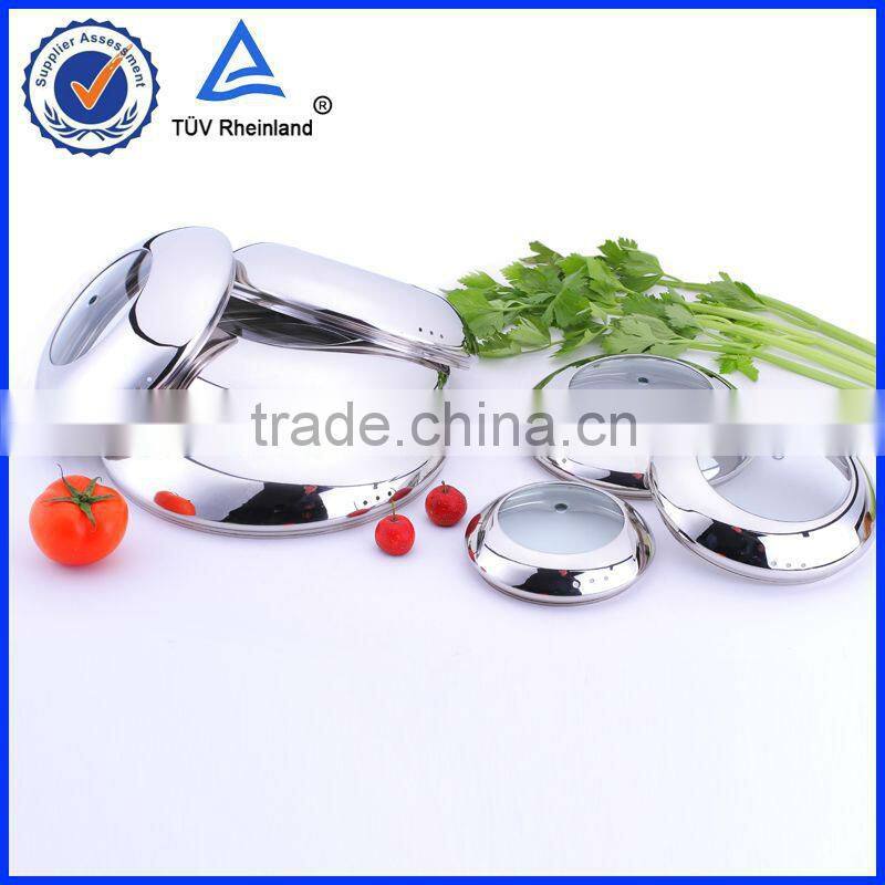 16-40 cm cover in cheapest stainless steel cookware parts