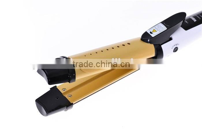Wet and dry all in one hair straightener ionic hair curler