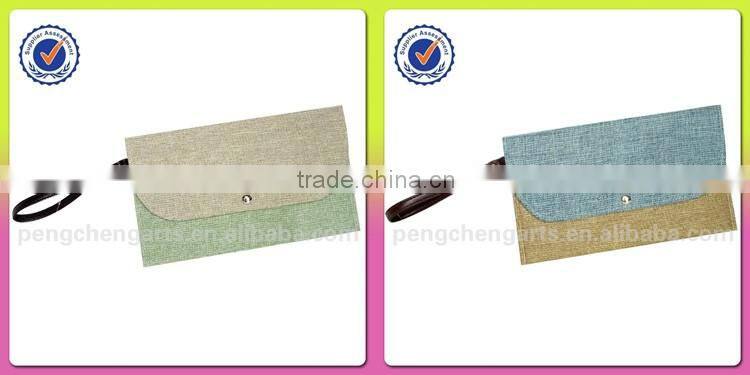 Fashion Colorful Polyester Wallet With Clutch Bag