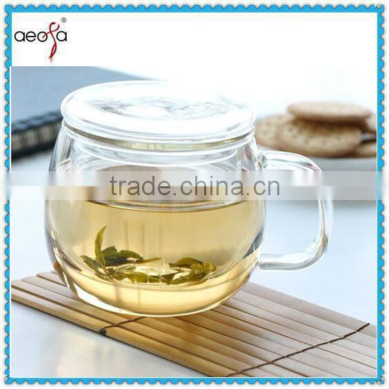 High Quality Double Wall Glass Milk Cup