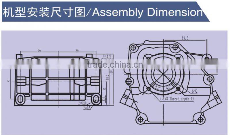 Good quality CE certificate 4.6kw SIngle Cylinder, 4 stroke gasoline engine
