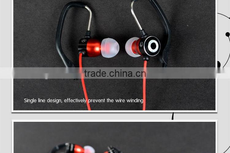 ULDUM high quality microphone earbubs 2013 new designer metal deep bass earhook earphone