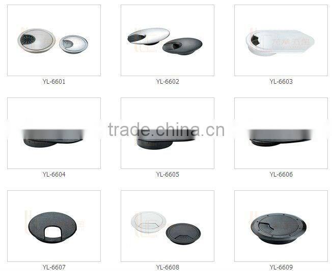 80mm 60mm cut-out metal desk cable grommet