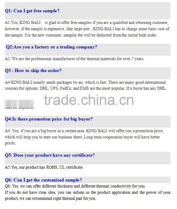 KingBali 8400 series Aluminium&Copper Heat Dissipation Thermal Radiating Material