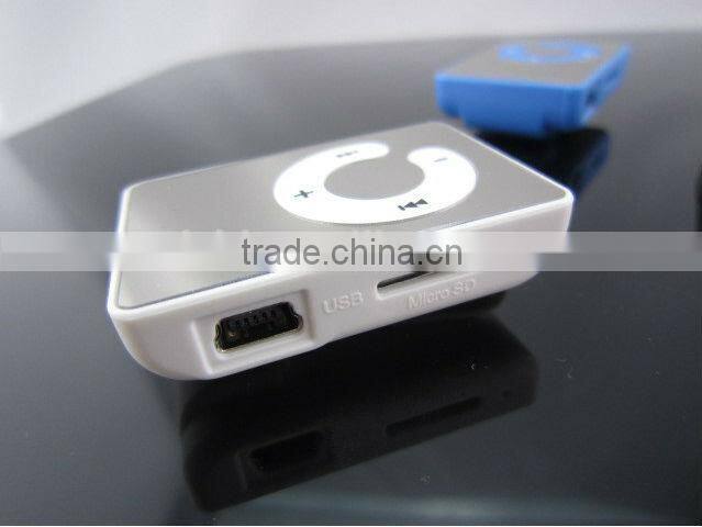 very cheap "C" button mirrorno screen plastic digital mp3 player with Free logo print