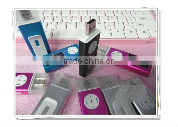 usb style mp3 player with built in speaker,double earphone port
