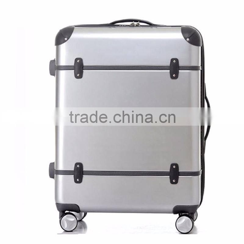 ABS PC Vintage Luggage Airport Luggage Trolley Vintage Suitcase
