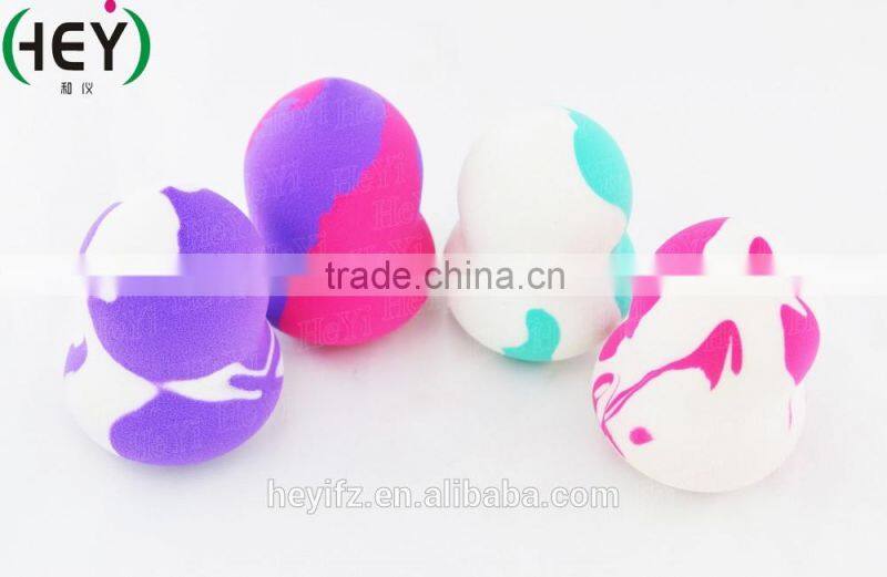 2016 Hot Sell Smooth Puff Bottle Shape Mixed Color Non-allergenic Sponge Foundation Blender