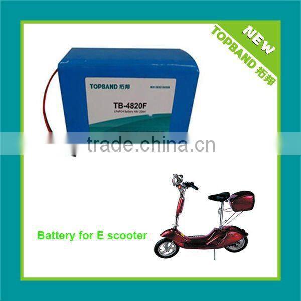 New LiFePo4 electric scooter battery 48V20Ah+PCM TB-4820F