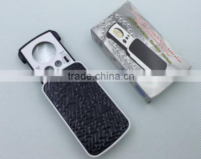 30x/60x/90x currency detecting/ Currency Function Pocket Magnifier