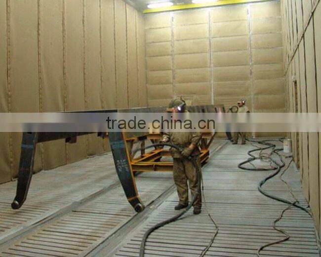 airless shot blasting chamber to clean transformers