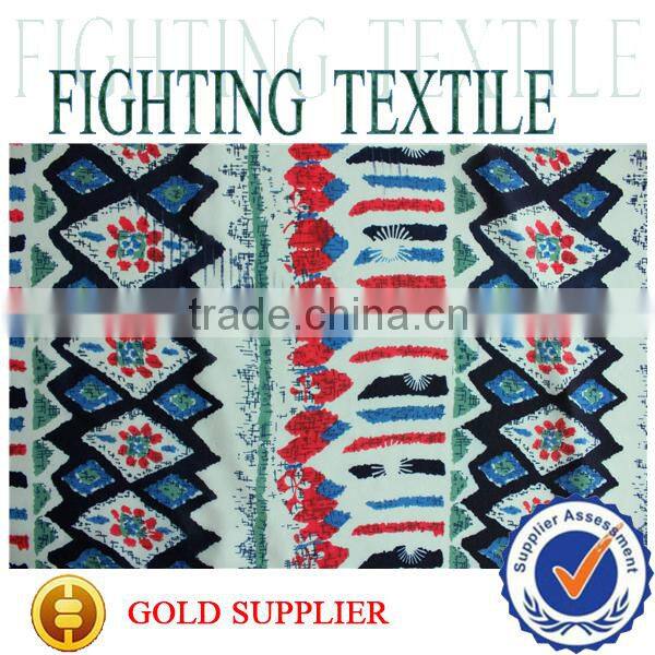 high quality printed 75D polyester chiffon for woman summer dress fabric