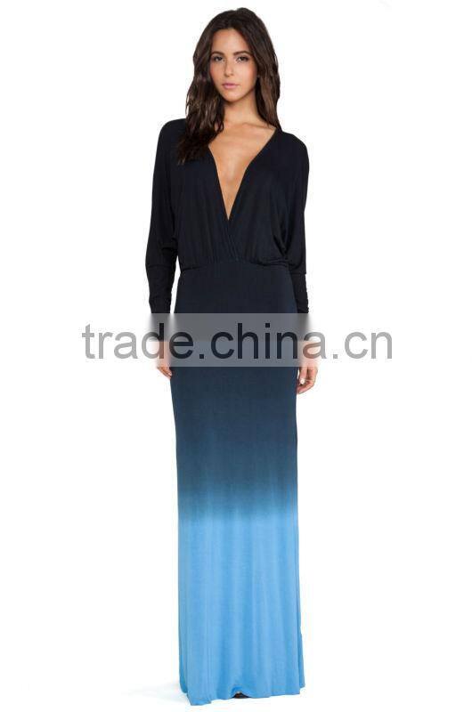 Women gowns black blue new dye evening dress gowns China online shopping dress wholesale