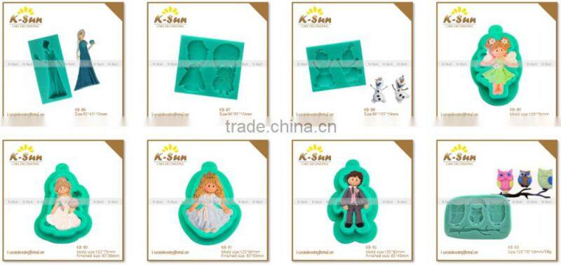 NEW design 5 MINI Christmas Tree silicone chocolate mold fondant decorating mold