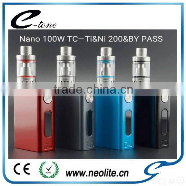 2016 New TC box mod Tesla Nano 100W TC Sarter kit Temperature control box mod Tesla Nano 100w 80w 60w 240w