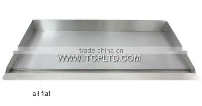 gas griddle with CE commercial induction griddle