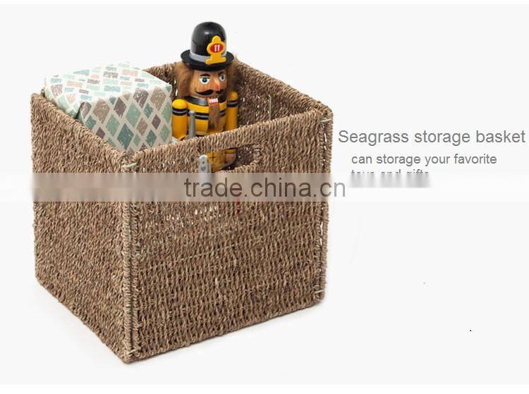 Fashion natural seagrass woven storage basket