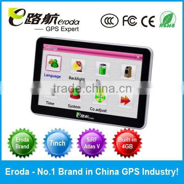 7" Eroda GPS for Car