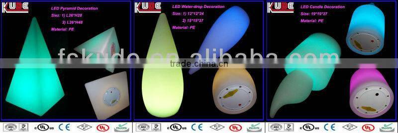 Remote control RGB changing led home decoration lamps/led decoration table lamp