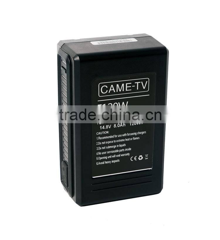 CAME-TV Compact V-Mount Li-ion Battery 120Wh Camera Battery