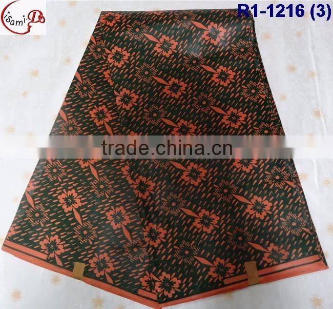R1-1216 (1-4) new arrival Jacquard style Real java wax african wax print fabric wax