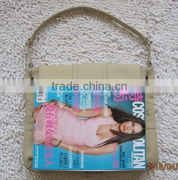 Wholesale women leather tote bag private label handbags leisure travel book bag messenger bag